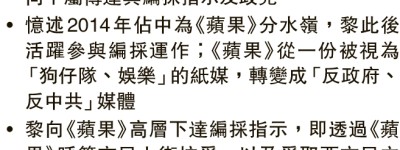 張劍虹：黎2014起積極參與編採 稱報格「狗仔隊」變「反政府」 2019藉《蘋果》籲上街制裁