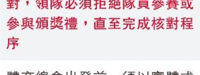 港協修訂國歌國旗指引 主辦方拒核對須拒參賽 倘出錯 須下工作天書面報告