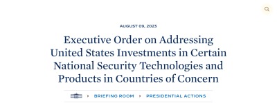 白宫要求美国人更广泛通报三大高科技领域对华投资情况，中方回应