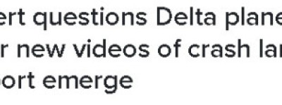 多伦多坠机最新视频疯传，专家质疑达飞行员操控问题